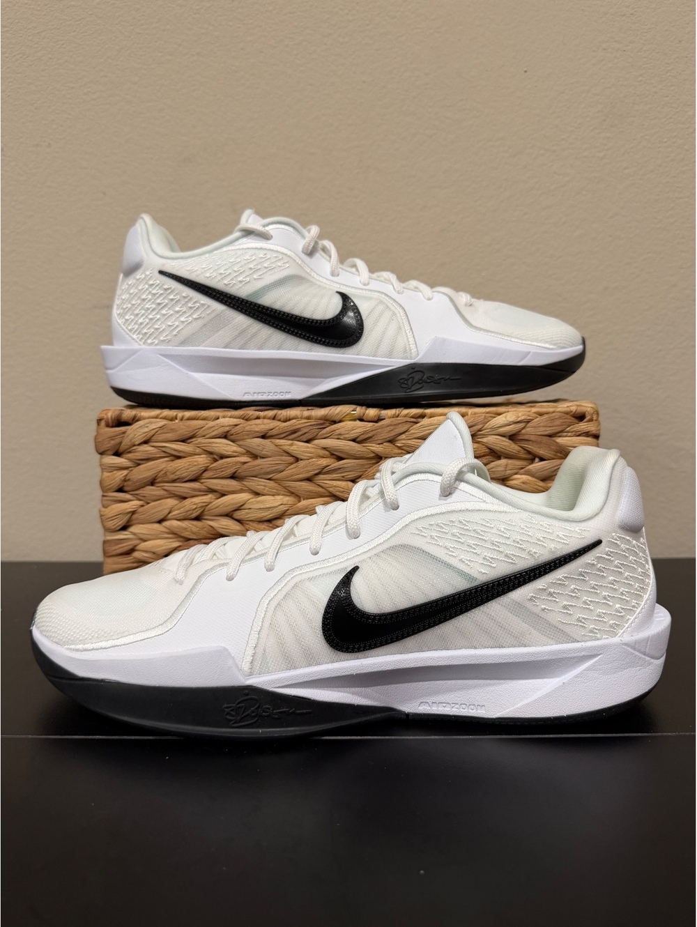 Size 12W/10.5 Men - Nike Women’s Sabrina 2 TB “White Black”